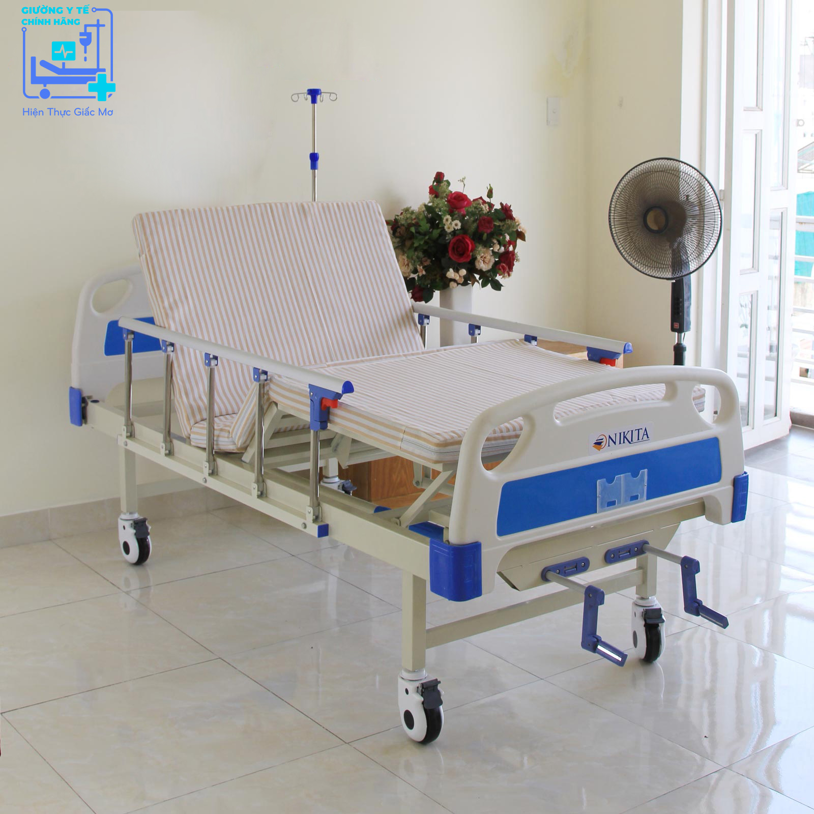 Giường Y Tế 2 Tay Quay NIKITA DCN02