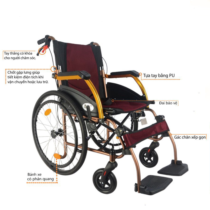 Xe Lăn Nhôm Cao Cấp Lucass X-65