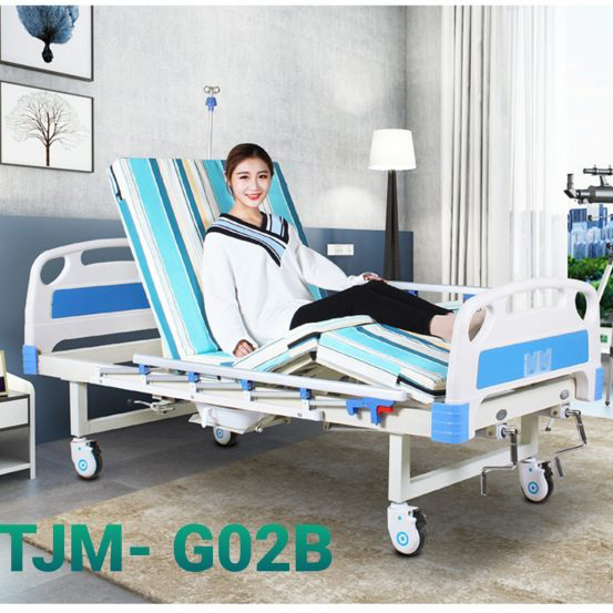 Giường Y Tế 2 Tay Quay Có Bô Vệ Sinh Tajermy TJM-G02B