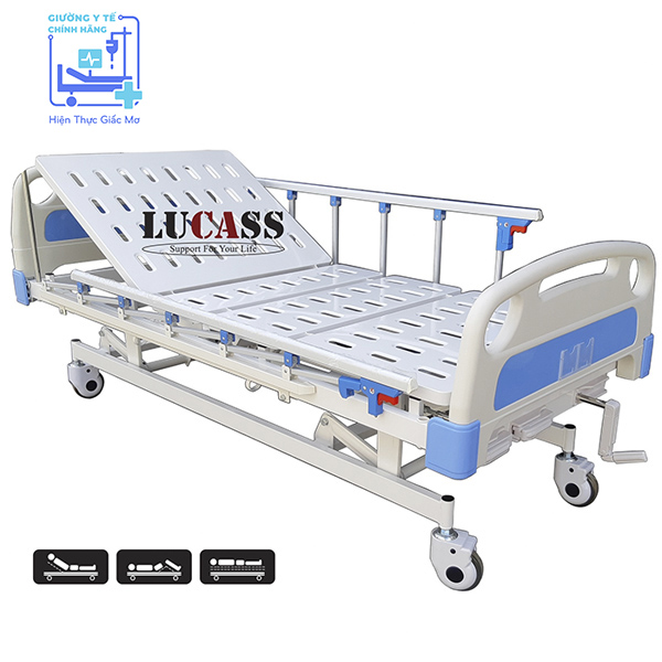 Giường Y Tế 3 Tay Quay LUCASS GB-3